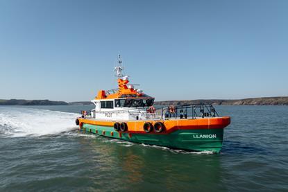 The Port of Milford Haven’s new 22-metre pilot vessel Llanion