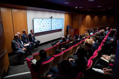 A wide angle shot of the Bunkering Services Initiative launch in London