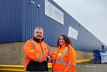 Mark Oakley, head of warehousing & transport for Hemisphere Freight Services and Tracy Brooker, lead estates manager at ABP