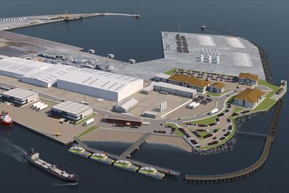 An artist's impression of the new Southern Terminal at the Port of Great Yarmouth