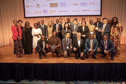 The image shows the winners of the 2025 IAPH Sustainability Awards