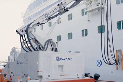 Cavotec's PowerMove technology on the quayside
