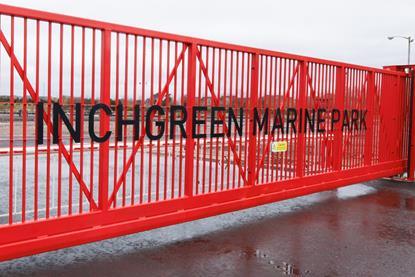 Inchgreen Marine Park gate