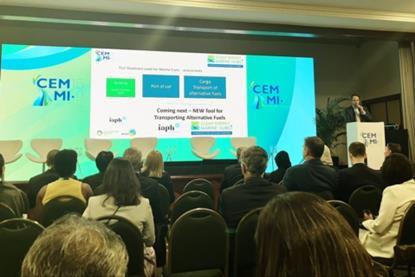 The image shows the audience at CEM Hubs event at the Clean Energy Ministerial (CEM15) in Brazil