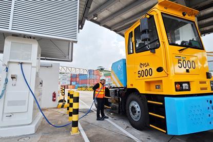 PSA Hydrogen refuelling station and fuel-cell electric prime mover