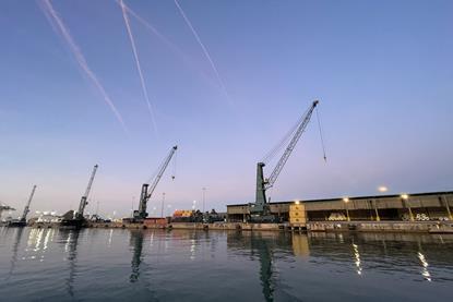 Cranes at the Príncep d’Espanya wharf, Port of Barcelona