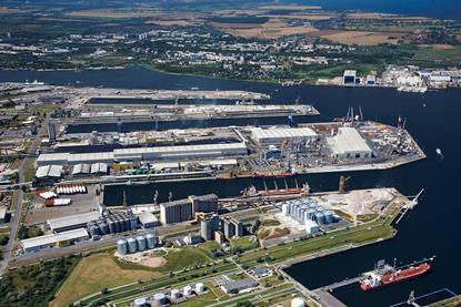 Rostock – plenty of room for planned new hydrogen facility. (Photo: Rostock Port –Nordlicht)