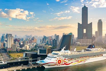2nd News-1_Norwegian Cruise Line’s Norwegian Sun at berth at Kaohsiung Port Cruise Terminal on December 2nd, 2025