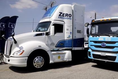 Zero-emission trucks at POLA