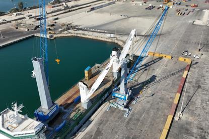 Mobile harbour crane at the Port of Tartous