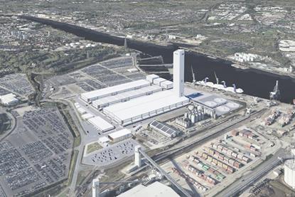 A CGI of the proposed facility