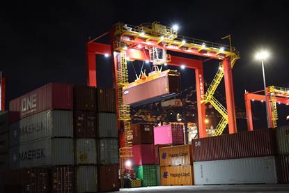 Liebherr crane at Durban