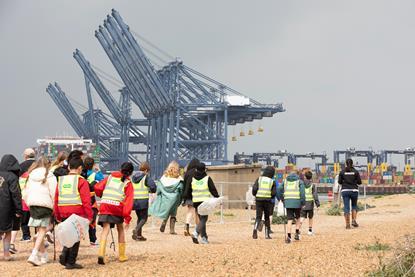 School children on a Coastal Discoveries session