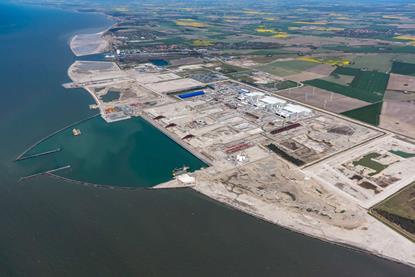 The German construction site on the island of Fehmarn