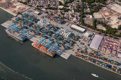 APM TERMINALS (Laldia Bangladesh) rendered aerial image