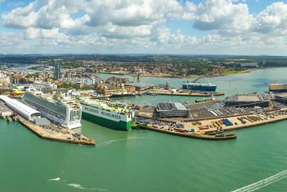 ABP's Port of Southampton from the air