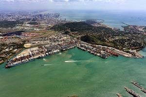 The image shows Hutchison Ports PPC, Panama