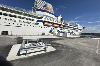 Brittany Ferries ferry at Port of Plymouth