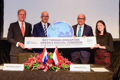 Rotterdam - Singapore Green Corridor - 2 August 2022