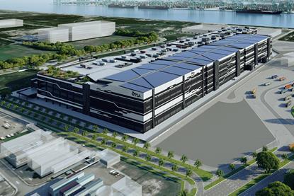 Artist Impression of the new PSA logistics hub - PSA Supply Chain Hub @ Tuas