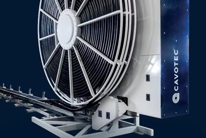 The picture shows a close up of Cavotec's PowerAlign system