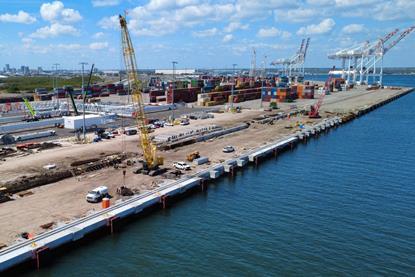 Port of Tampa Expansion Implements PIANC-Recommended Cone Fender Design