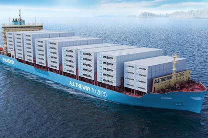 The green methanol powered Maersk Soltice 3D