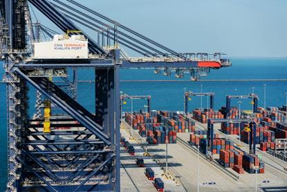 The image shows CMA Terminals Khalifa Port
