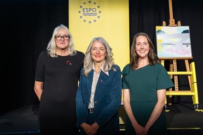 Shoreham Port's Sara Bassett, deputy CEO and finance director; Catherine May, board chair and Nicky Brown, safety and operations director