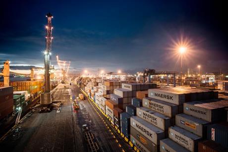 The picture shows a shot of APM Apapa at night