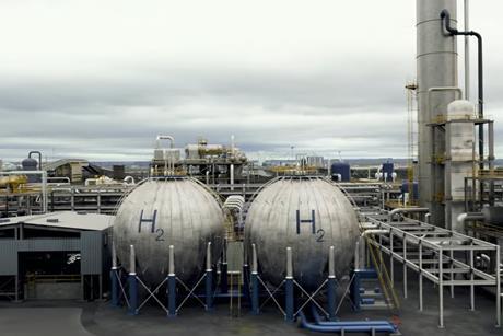 A render of the H2Teesside from the bp promotional video