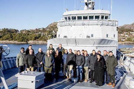 The EU consortia gathered onboard RV North Star at Stord, Norway. (Photo Marius Knutsen)