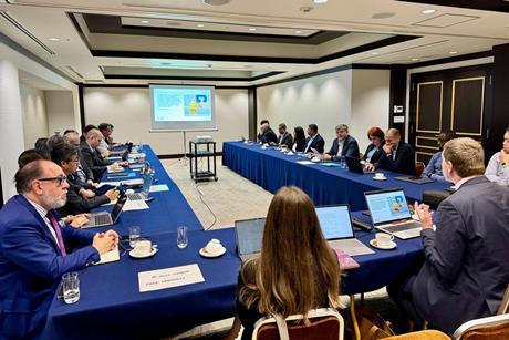 Pictured is the IAPH "engine room", its technical committees, meeting just before the World Ports Conference in Kobe
