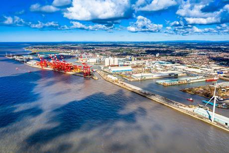 Aerial image of the Port of Liverpool