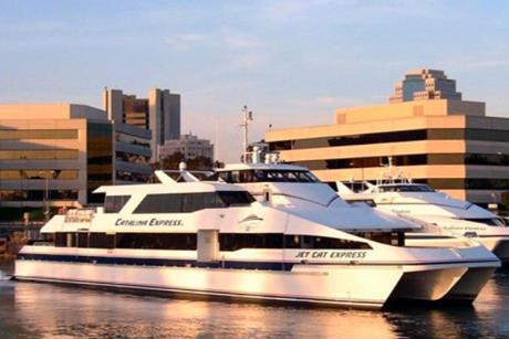 The image shows an existing Catalina Express ferry