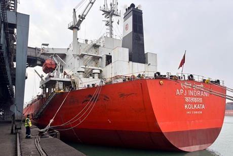 MV APJ INDRANI at the quayside at CB-1