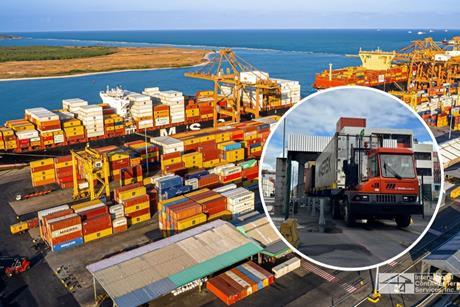 cargo ships at Tecon Suape