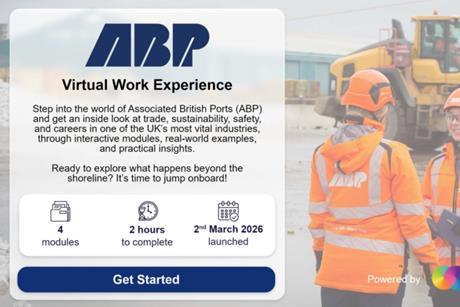 Opening page of ABP's Virtual Work Experience tool