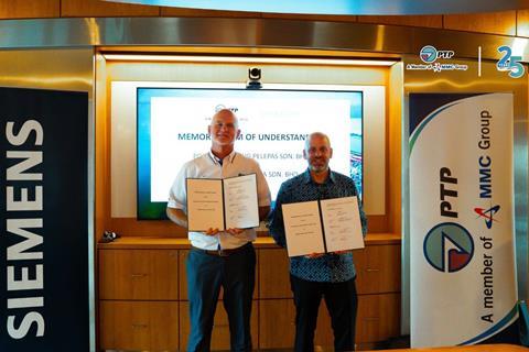 PTP and Siemens at the MoU signing ceremony