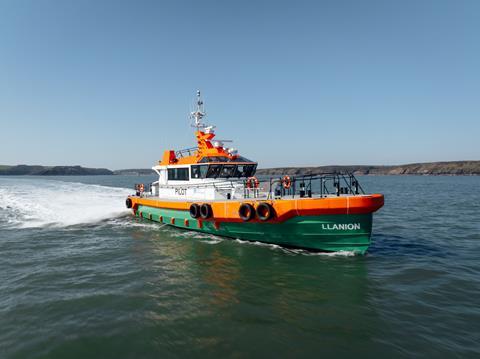 The Port of Milford Haven’s new 22-metre pilot vessel Llanion