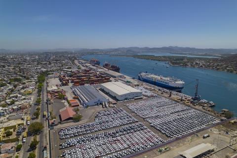 TMAZ with Cosco ro-ro vessel berthed MEXICO