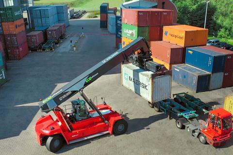 Kalmar's Eco reachstacker