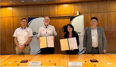 Inking the new quay crane order at the Port of Tanjung Pelepas