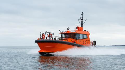 A Baltic Workboats diesel-electric hybrid pilot boat