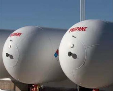 Typical applications cited for propane include: FLTs, terminal tractors, shore power and light and medium duty vehicles