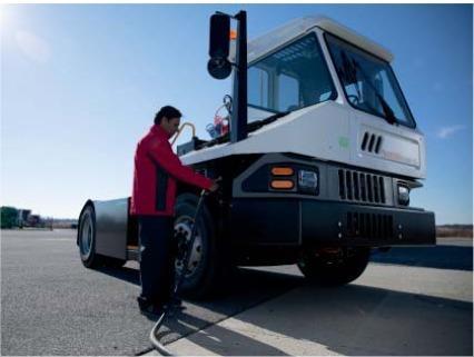 Charging – the Kalmar Ottawa electric terminal tractor T2E – fast charging is available