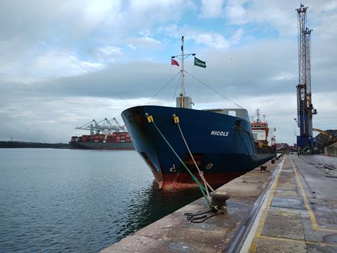 Nicole delivering fertiliser to ABP Southampton