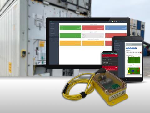 RTE wireless reefer monitoring system graphic