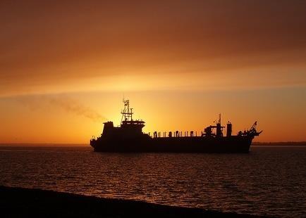 Vessel at sea