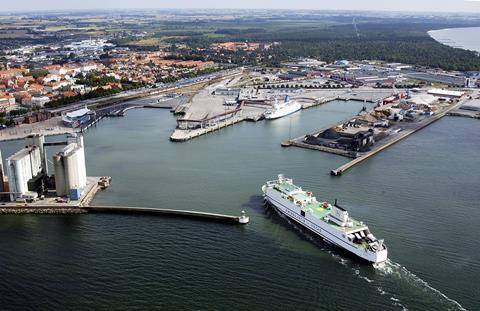 The port is located close to the city centre of Ystad